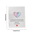 thumbnail image 1 of Giunmcul Valentine's Day Pocket Heart Card with Note - Small Comfort Pocket Keepsake Card for Family and Friends - Portable Thinking of You Gift - 9x7 CM, 1 of 6