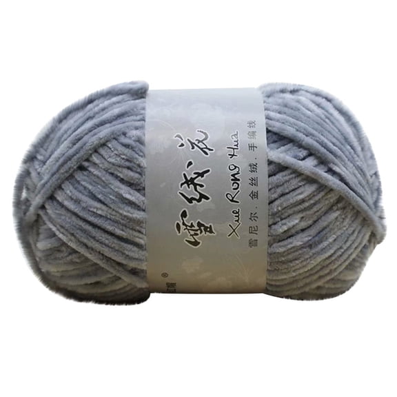 Giunmcul Velvet Thick Wool Thread Knitting Yarn DIY Crochet Scarves Hats Sweaters Soft Lightweight Durable Multi-Use Eco-Friendly 100g