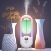 Giunmcul Wireless Smart Aromatherapy Diffuser, 50ml Automatic Air Freshener for Home/Toilet/Hotel, 360° Vertical Spray Deodorizer with 5 Modes & Timer (Desktop/Hanging)