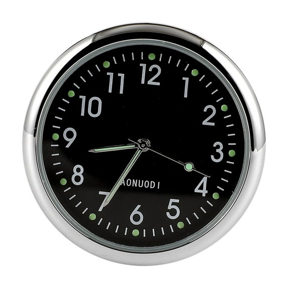 Giunmcul up to 45% Off 4inch Dashboard Fluorescent Clock - Mini Car Sticked To Watch Car Truck Dashboard and Vent Mini Car Clock
