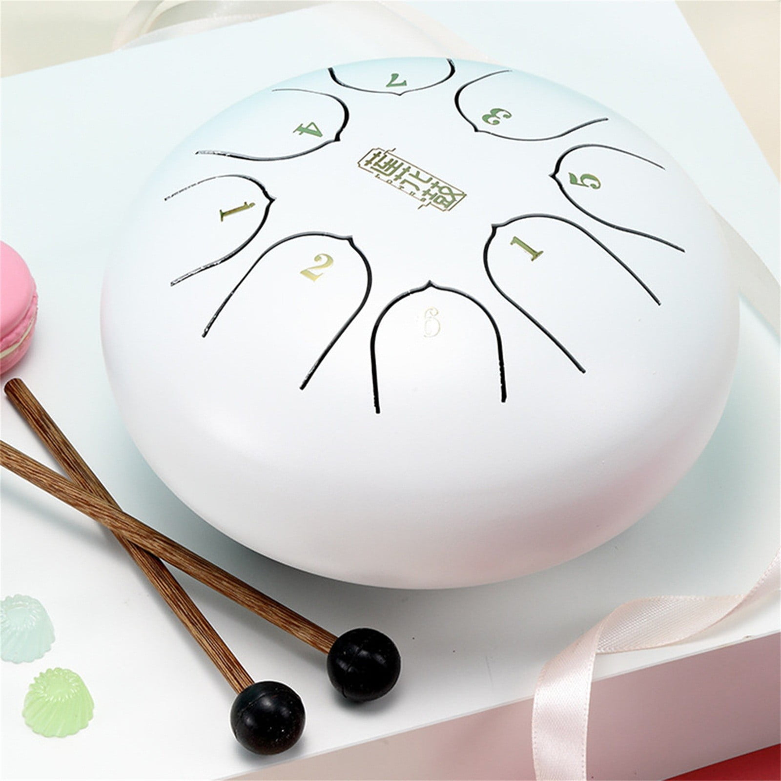 Giunmcul up to 45% Off 6inch 8 Notes Handpan Tongue Drum C Finger Picks Alloy Steel Tongue Drum