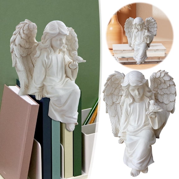 Giunmcul up to 45% Off AmericanStyle Garden Courtyard Villa Angelic Resin Decorative Statue for Home Decor