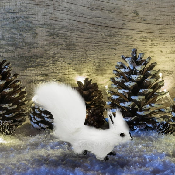 Giunmcul up to 45% Off Imitation Animals Small Squirrels Pendant Ornaments Toys Handicrafts Holiday Supplies