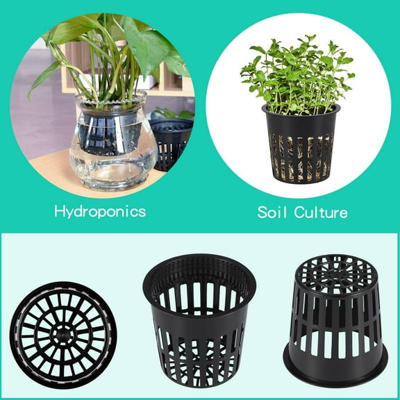 Giunmcul up to 50% Off 10Pcs Garden Pond Plastic Planting Baskets Aquatic Planter Pots New Fast