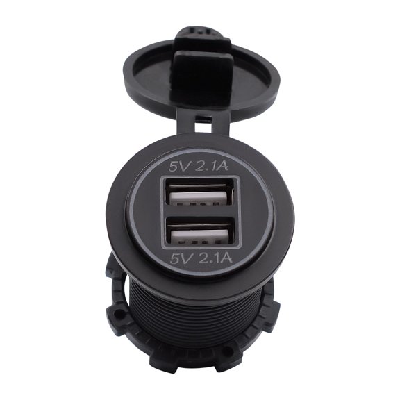 Giunmcul up to 50% Off 5V 4.2A USB Charger Socket Adapter Power Outlet for 12V 24V Motorcycle Car