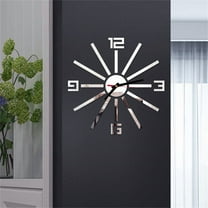 Giunmcul up to 50% Off DIY Roman Numbers Acrylic Mirror Wall Sticker Clock Home Decor Mural Decals