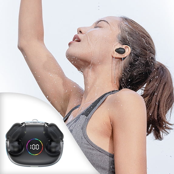 Giunmcul up to 50% Off XG77 Bluetooth Earphones True Wireless Long Battery Life Mini In Ear Sports Noise Cancelling Earphones