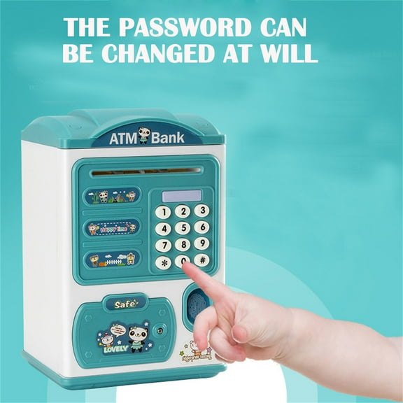 Giunmcul up to 65% Off Talking Savings Box with Password Electronic Coin Bank Automatic Scrolling Pape