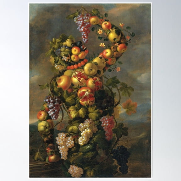 Giuseppe Arcimboldo - Autumn Grape Poster Wall Art, Modern Wall Decor, 8x12 UNFRAMED