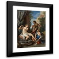 thumbnail image 1 of Giuseppe Bartolomeo Chiari 11x14 Black Modern Framed Museum Art Print Titled - Bathsheba at Her Bath (ca. 1700), 1 of 5