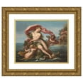 thumbnail image 1 of Giuseppe Bartolomeo Chiari 23x20 Gold Ornate Framed and Double Matted Museum Art Print Titled - The Triumph of Galatea, 1 of 4