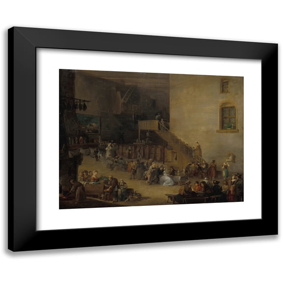 Giuseppe Bernadino Bison 14x12 Black Modern Framed Museum Art Print Titled - A Tavern Interior