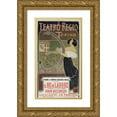 thumbnail image 1 of Giuseppe Boano 15x24 Gold Ornate Framed and Double Matted Museum Art Print Titled - Teatro Regio Torino (1898), 1 of 4