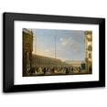 thumbnail image 1 of Giuseppe Canella 14x11 Black Modern Framed Museum Art Print Titled - Venice, in View of Piazza San Marco from Piazzetta Dei Leoncini, 1 of 5