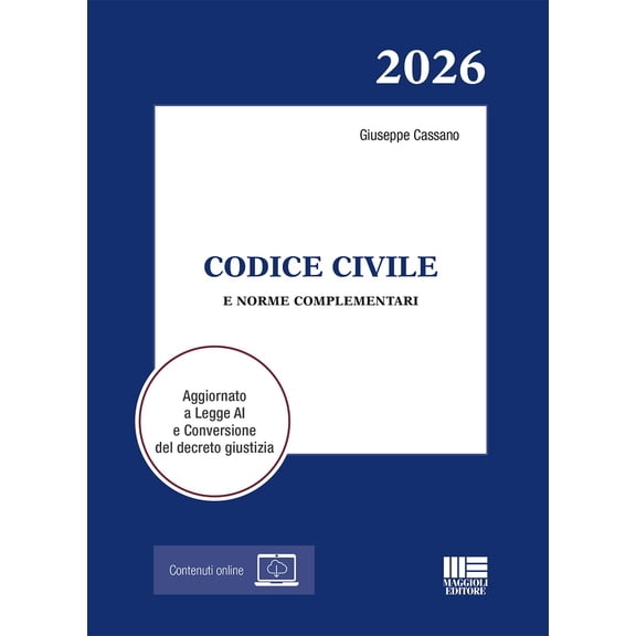 Giuseppe Cassan Codice Civile 2026 e norme complementari. Aggiornato a Legge AI e C (Paperback)