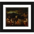 thumbnail image 1 of Giuseppe Maria Crespi 14x12 Black Ornate Wood Framed Double Matted Museum Art Print Titled: The Mission (ca. 1710), 1 of 5