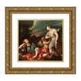 thumbnail image 1 of Giuseppe Nuvolone 13x12 Gold Ornate Wood Frame and Double Matted Museum Art Print Titled - Armida and the Sleeping Rinaldo, 1 of 4
