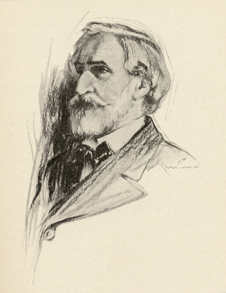 Giuseppe Verdi 1813-1901 Italian Composer Portrait By Chase Emerson American Artist 1874-1922 Canvas Art - Ken Welsh Design Pics (26 x 34)