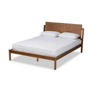 Giuseppe Walnut Brown Finished Full Size Platform Bed