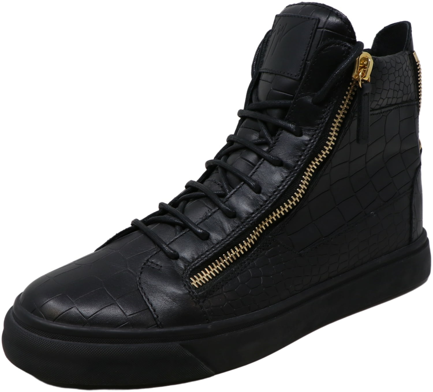 Anbefalede Socialisme Give Giuseppe Zanotti Design Men's RDM400 Black High-Top Leather Sneaker - 9.5 M  - Walmart.com