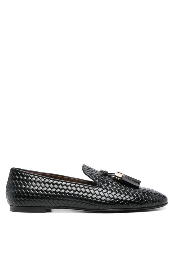 Gz-Weave Woven Leather Loafers, Brand Size 36 ( US Size 6 )