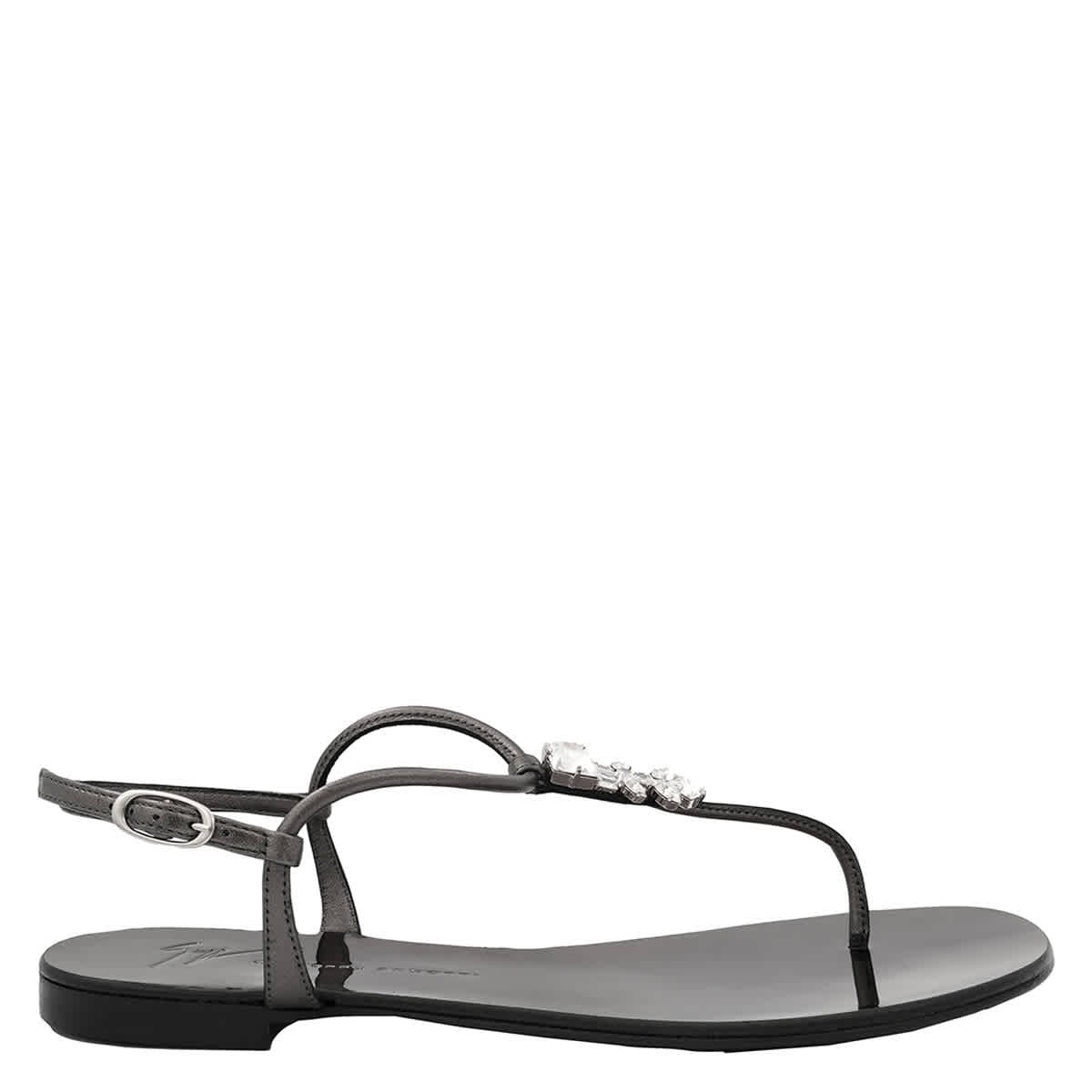 Giuseppe Zanotti flat sandals - Grey