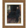 thumbnail image 1 of Giuseppe de Nittis 2x Matted 20x24 Gold Ornate Framed Art Print 'Self Portrait', 1 of 2