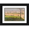 thumbnail image 1 of Giuseppe&nbsp;De Nittis 18x13 Black Ornate Wood Framed Double Matted Museum Art Print Titled - Avenue Du Bois De Boulogne (1882), 1 of 5