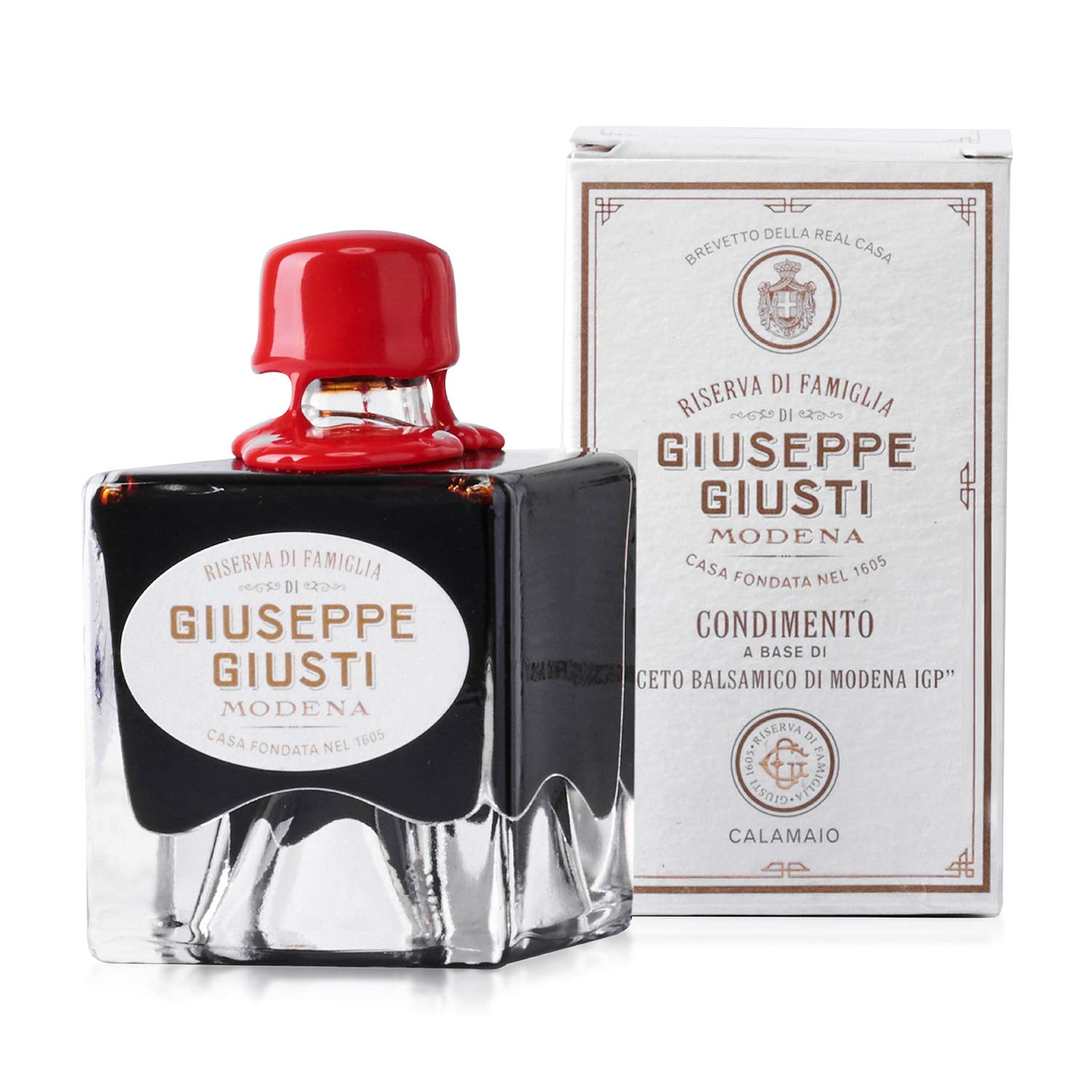Giusti Family Reserve Balsamic Vinegar-Based Condiment – Premium Italian Condiment Based on Aceto Balsamico di Modena, Rich, Matured Flavor for Salads, Marinades & Drizzling, Made in Italy - 1.7 fl o