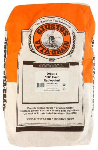 Giustos Enriched Bread Flour Unbleached Organic 25 Lb