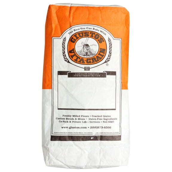 Giustos Organic Cornmeal Medium Non-Germ 50 Lb