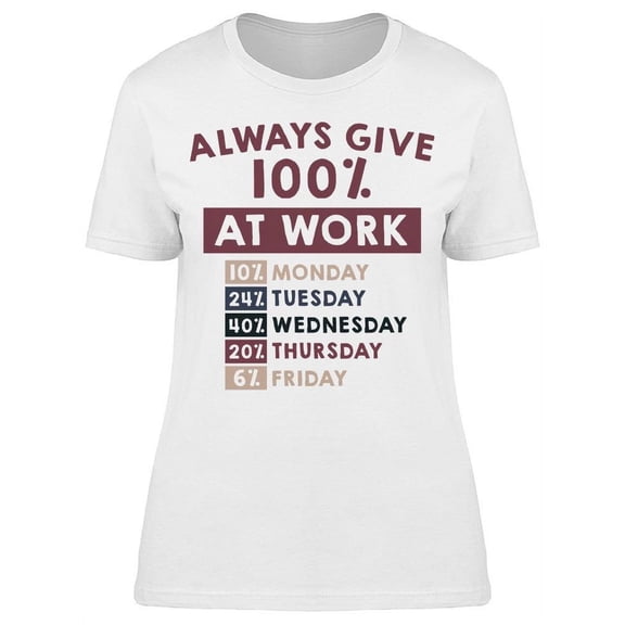 Give 100 At Work Women's T-shirt