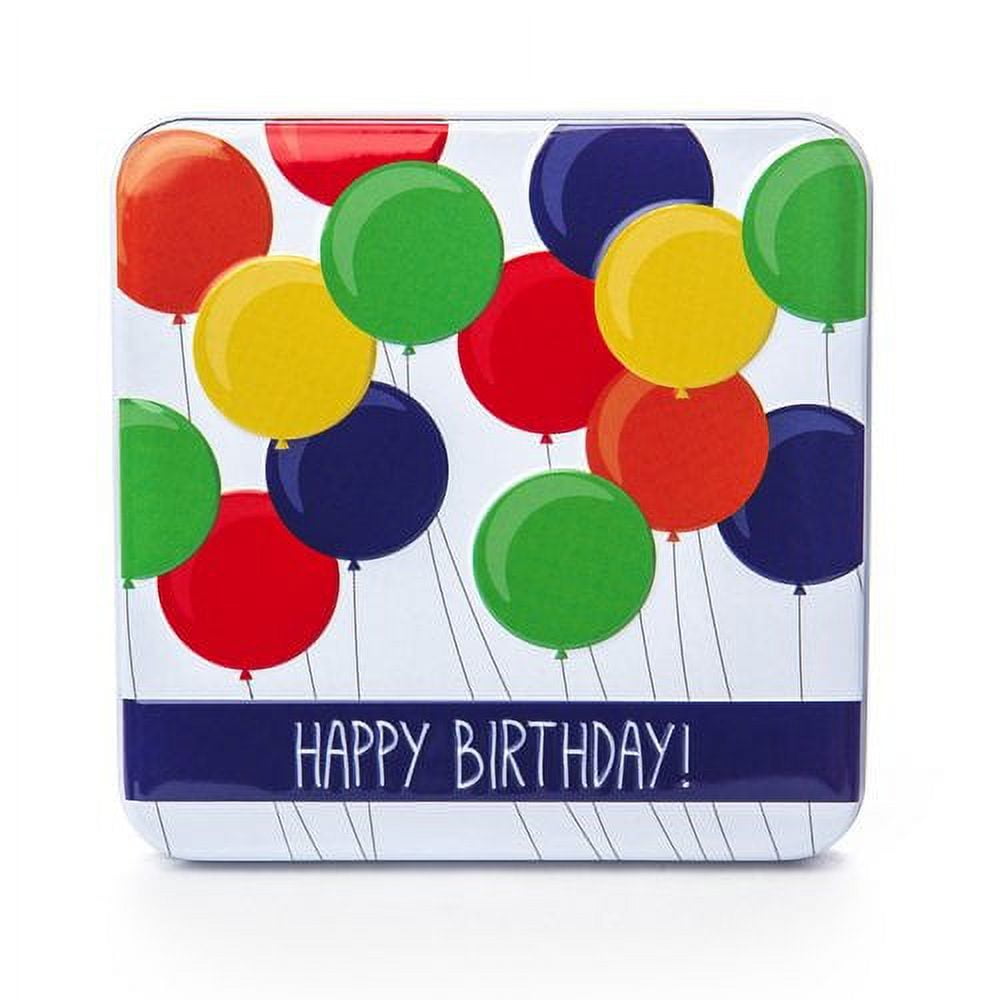GiveAGift Birthday Balloons Gift Card Holder Tin