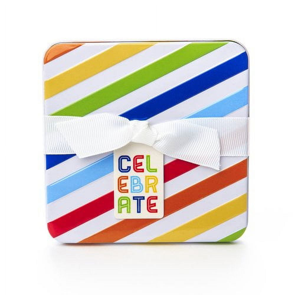 GiveAGift Celebrate Stripes Gift Card Holder Tin