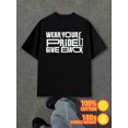 thumbnail image 1 of Give Back Pride men 180G 100% Cotton white Funny Unisex Shirt Crewneck tshirts Original Unisex Shirt Graphic tshirts Funny Unisex Shirt Cotton tshirts, 1 of 7