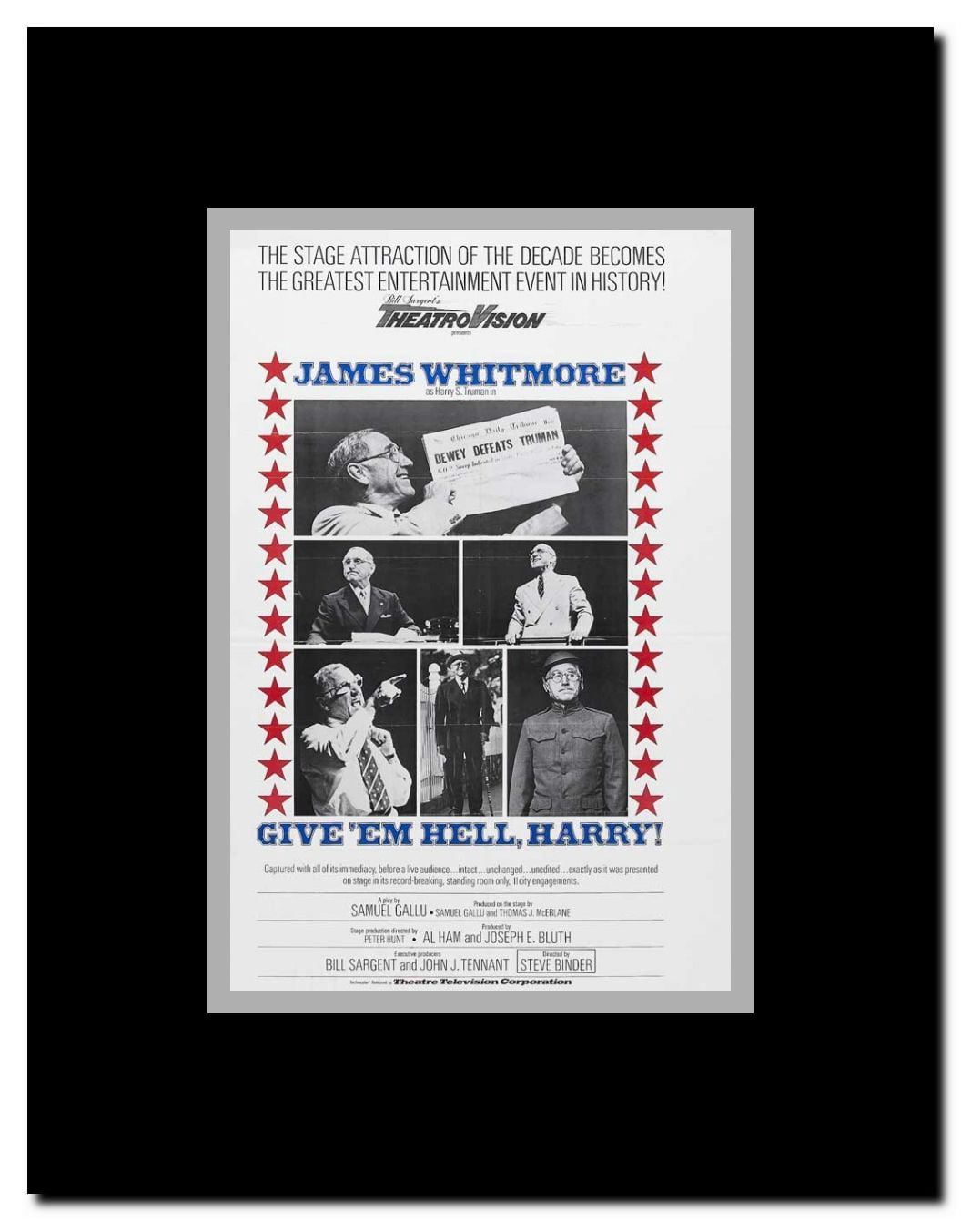 Give 'Em Hell Harry! Framed Movie Poster