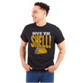 thumbnail image 1 of Give Em Hell Tacos Tuesday Pun Funny Plus Size Crewneck Graphic Tee Shirt Brisco Brands 2X, 1 of 4