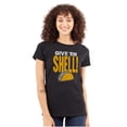 thumbnail image 1 of Give Em Hell Tacos Tuesday Pun Funny Womens Fitted Plus Size Graphic Tee Brisco Brands 2X, 1 of 5