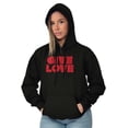 thumbnail image 1 of Give Love Heart Kindness Happiness Hoodie Sweatshirt Women Brisco Brands S, 1 of 4