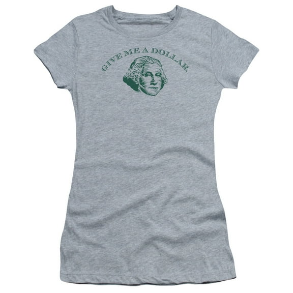 - Give Me A Dollar - Juniors Teen Girls Cap Sleeve Shirt - Medium