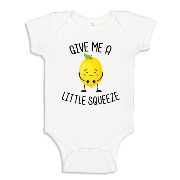 Give Me A Little Squeeze Lemon Baby Bodysuit One Piece 18 mo White