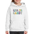 thumbnail image 1 of Give Me Candy. Groovy Style Hoodie Juniors -Image by Shutterstock,  Small, 1 of 4