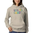 thumbnail image 1 of Give Me Candy. Groovy Style Hoodie Women -Image by Shutterstock, Female XX-Large, 1 of 4