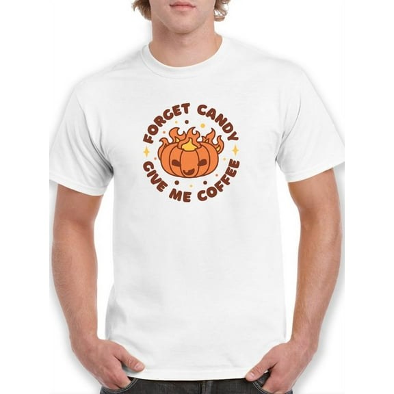 Give Me Coffee Pumpkin T-Shirt Men -Smartprints Designs, Male 3X-Large