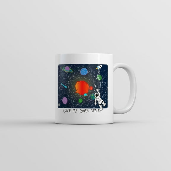 Give Me Some Space Mug Funny Sarcastic Astronaut Coffee Cup