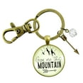 thumbnail image 1 of Give Me This Mountain Motivational Gutsy Goodness Bronze Keychain Pendant Mantra Quote Arrow Charm, 1 of 8