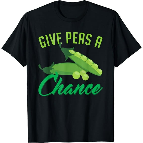 Give Peas A Chance Funny Veggie Health T-Shirt