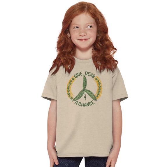 Give Peas A Chance Home Hobby Gardener Girls Kids T Shirt Tees Teen Brisco Brands X