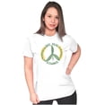 thumbnail image 1 of Give Peas A Chance Home Hobby Gardener Womens Slim Fit Graphic Tee Brisco Brands S, 1 of 5