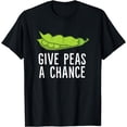 thumbnail image 1 of Give Peas A Chance Vegan Vegetarian Peas Vegetable Peas T-Shirt, 1 of 4